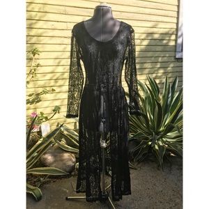 Black Lace Maxi Dress